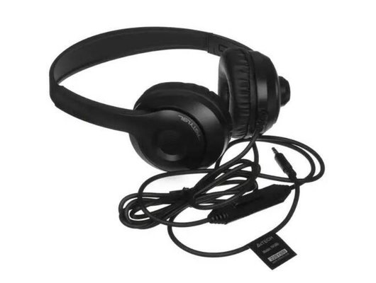 Наушники с микрофоном проводные A4Tech Fstyler FH100i черный (FH100I (STONE BLACK))